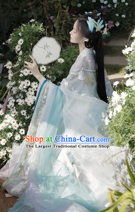 Chinese Ancient Goddess Clothing Hanfu Hezi Qun Tang Dynasty Princess Dresses