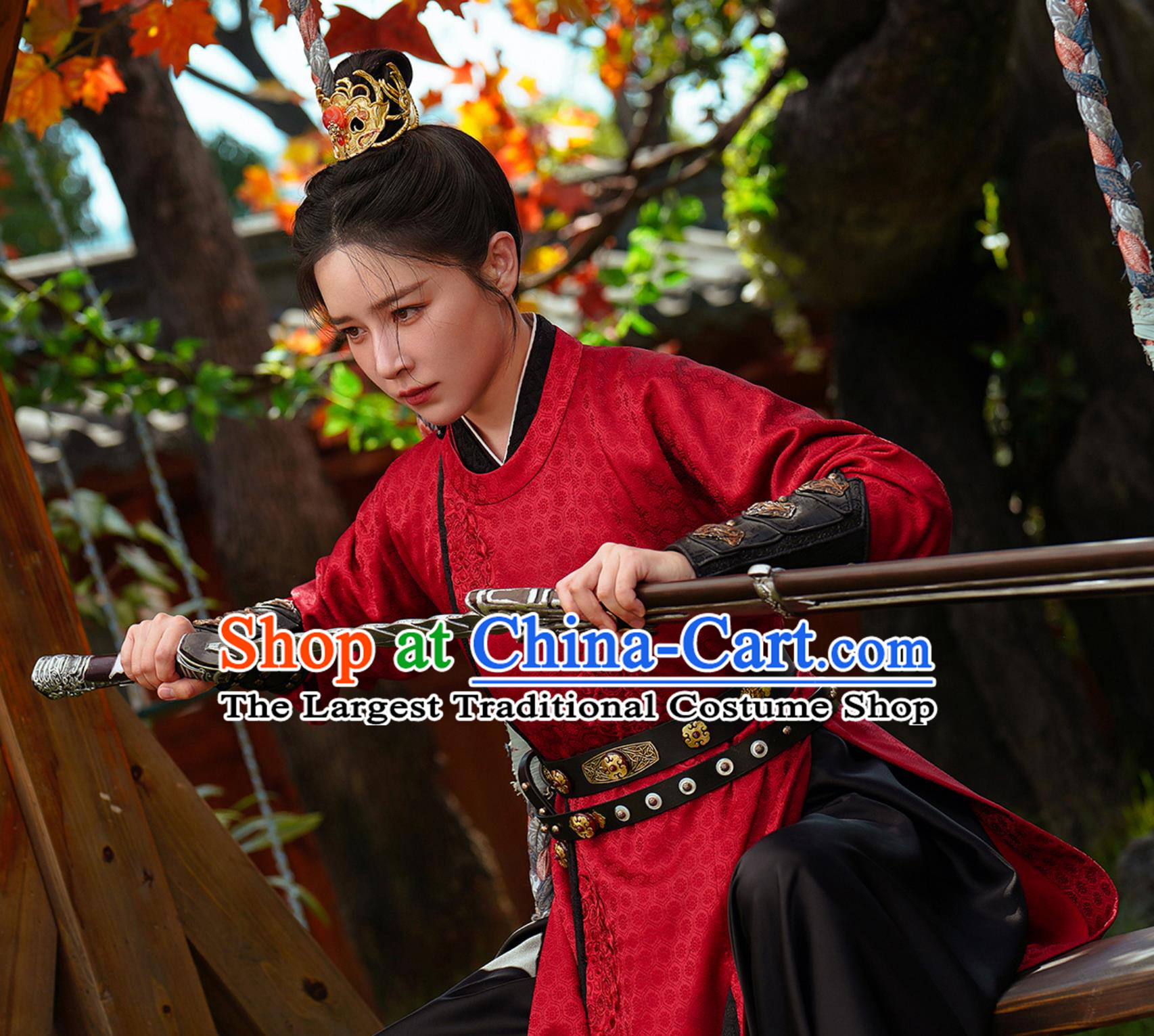 TV Series Drama Go East Heroine Yuchi Hua Costume Ancient China Swordswoman Clothing Traditional Chinese Tang Dynasty Hanfu