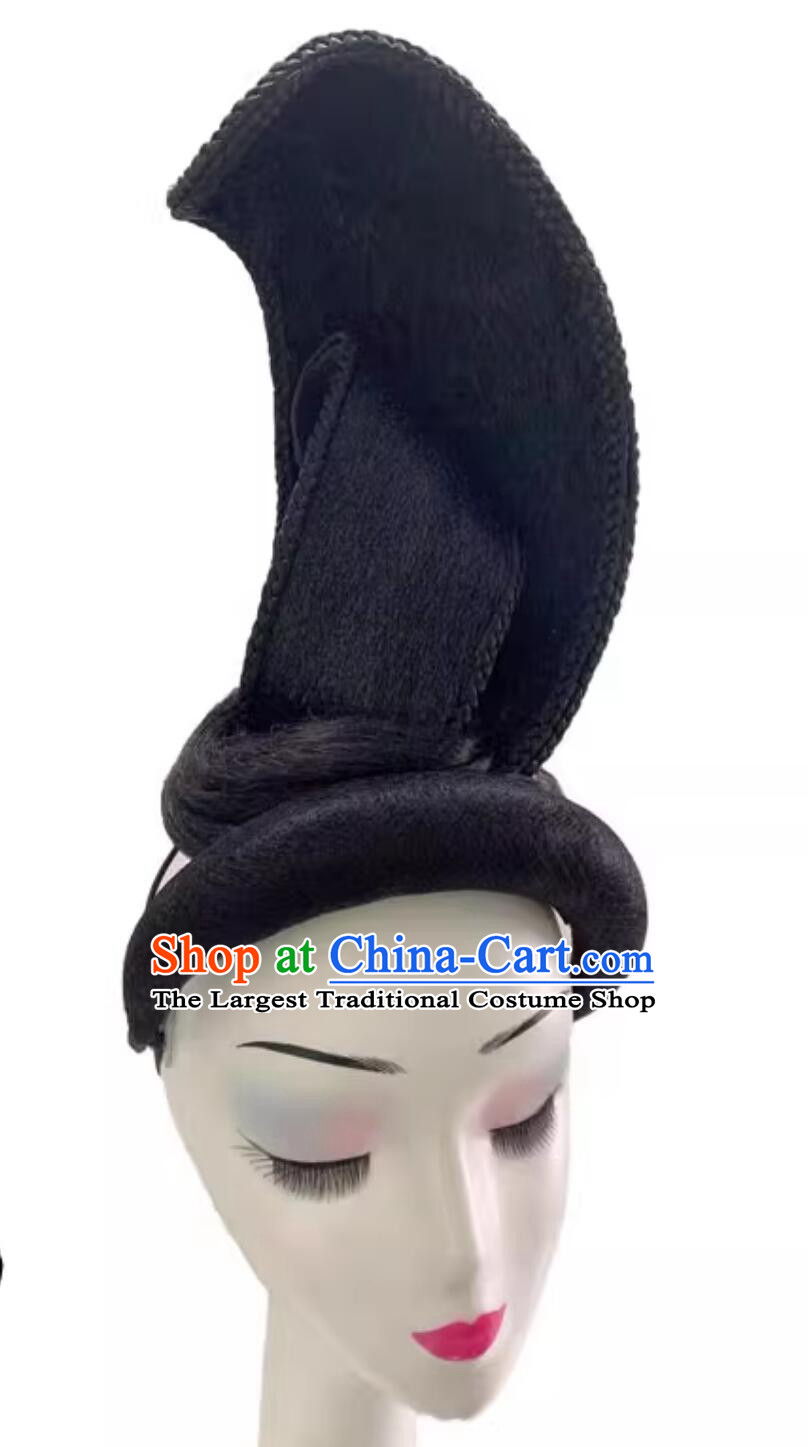 Chinese Classical Dance Headdress Spring Festival Gala A Tapestry of a Legendary Land Zhi Ci Qind Lv Dance Hair Piece