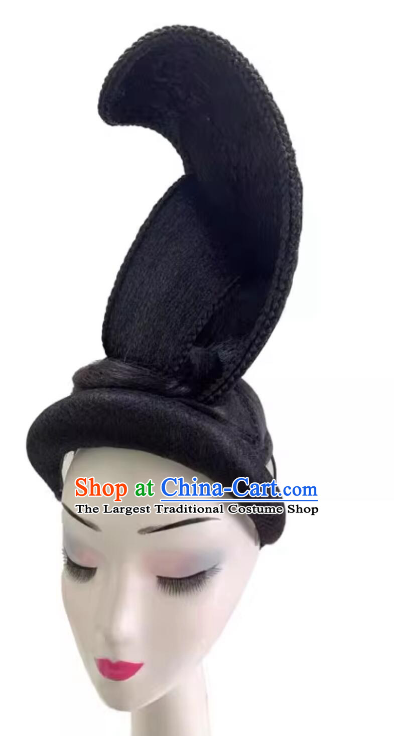 Chinese Classical Dance Headdress Spring Festival Gala A Tapestry of a Legendary Land Zhi Ci Qind Lv Dance Hair Piece