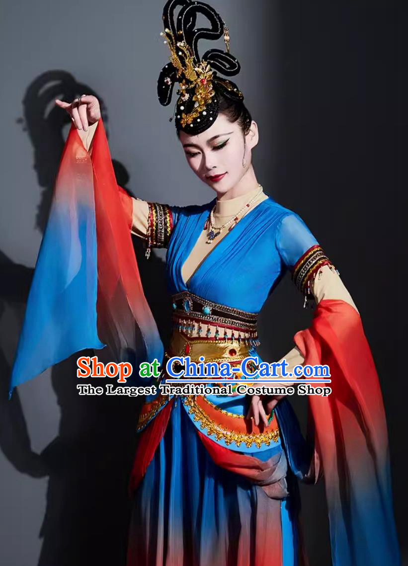 Chinese Classical Dance Costume Feitian Woman Solo Dance Clothing China Dunhuang Flying Apsaras Dance Dress