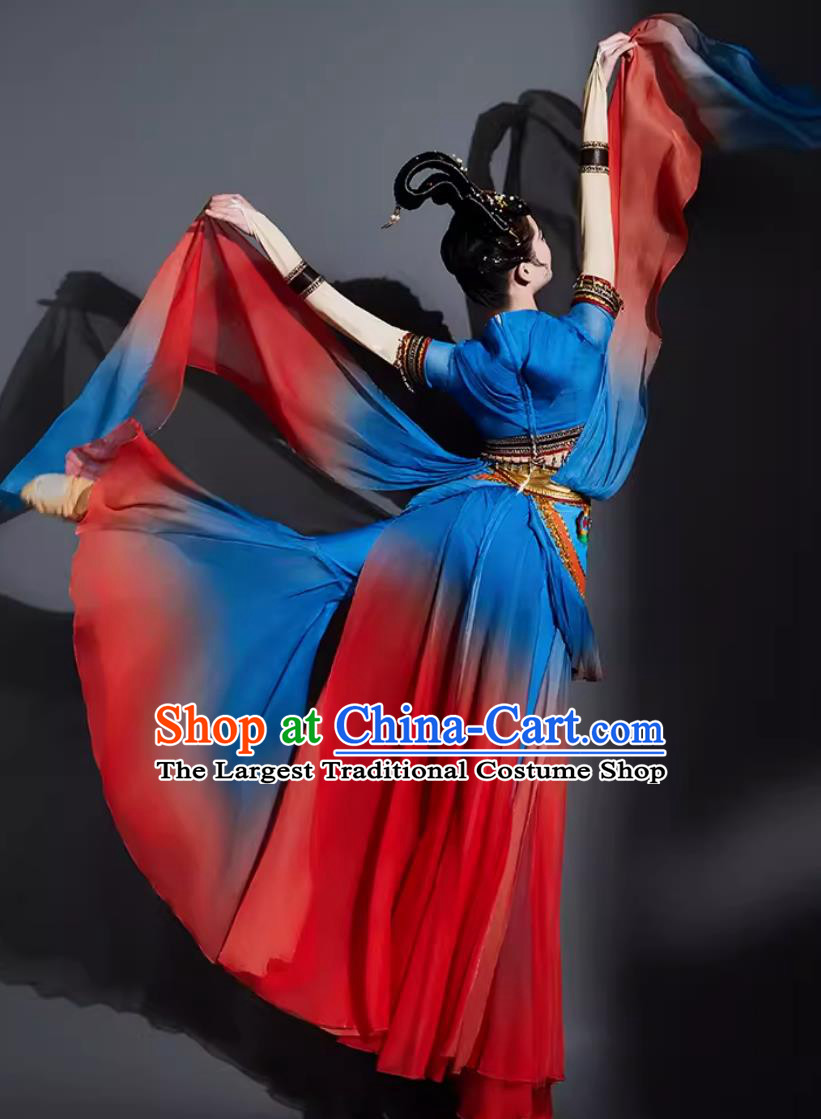 Chinese Classical Dance Costume Feitian Woman Solo Dance Clothing China Dunhuang Flying Apsaras Dance Dress