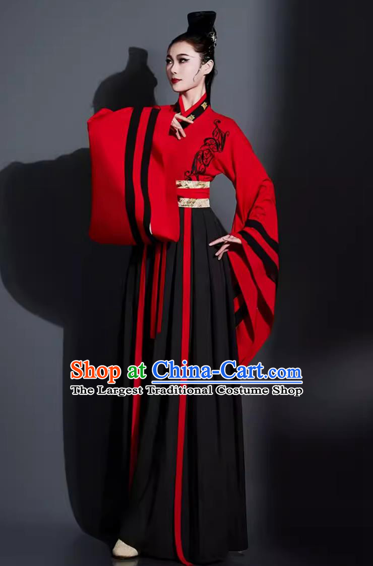 Traditional Hanfu Dance Clothing China Classical Dance Dress Chinese Umbrella Dance Fan Dance Costume