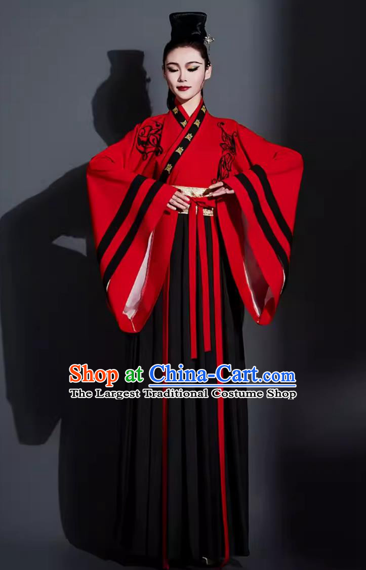 Traditional Hanfu Dance Clothing China Classical Dance Dress Chinese Umbrella Dance Fan Dance Costume