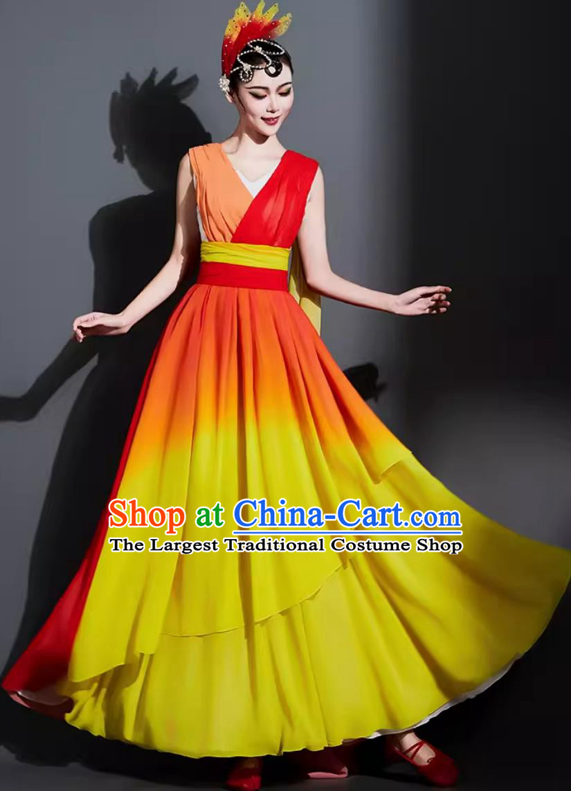 China Opening Dance Woman Dress Chinese Classical Dance Costume Traditional Stage Performance Clothing