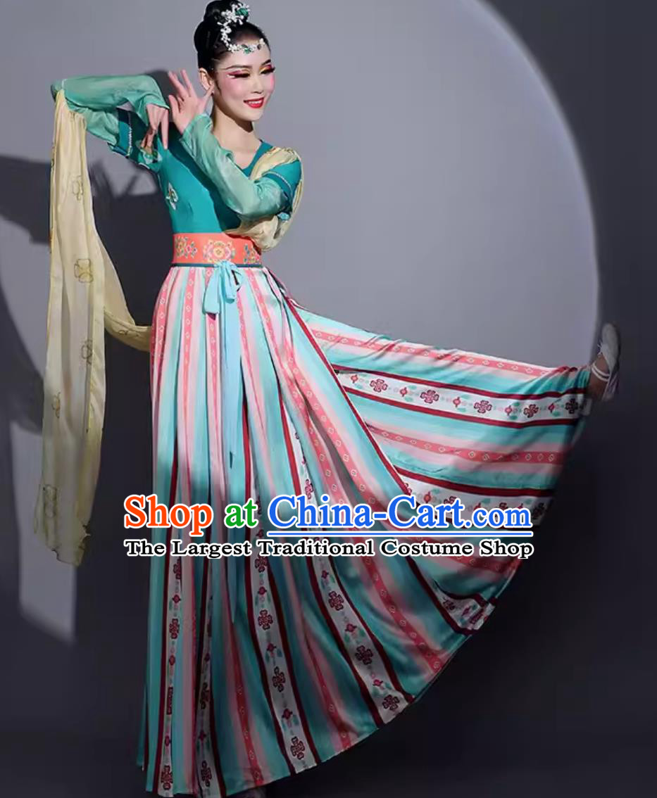 Chinese Chang An Tang Dance Costume Traditional Woman Hanfu Dress China Classical Dance Clothing