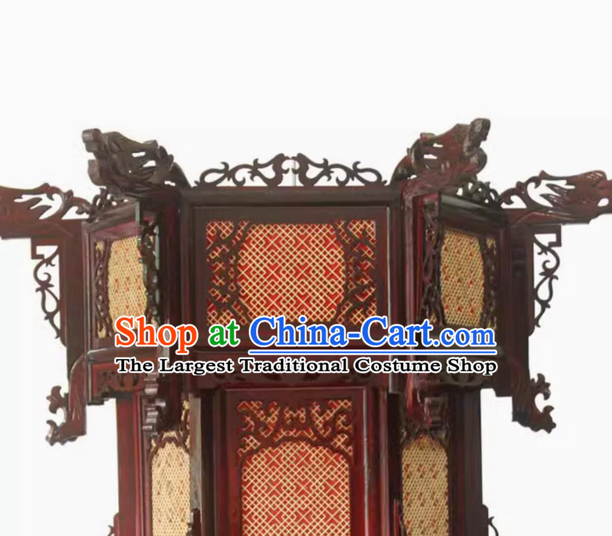 Large Three Layers Antique Style Wood Lantern Handmade Woven Bamboo Thread Lamp Traditional Chinese Palace Lantern