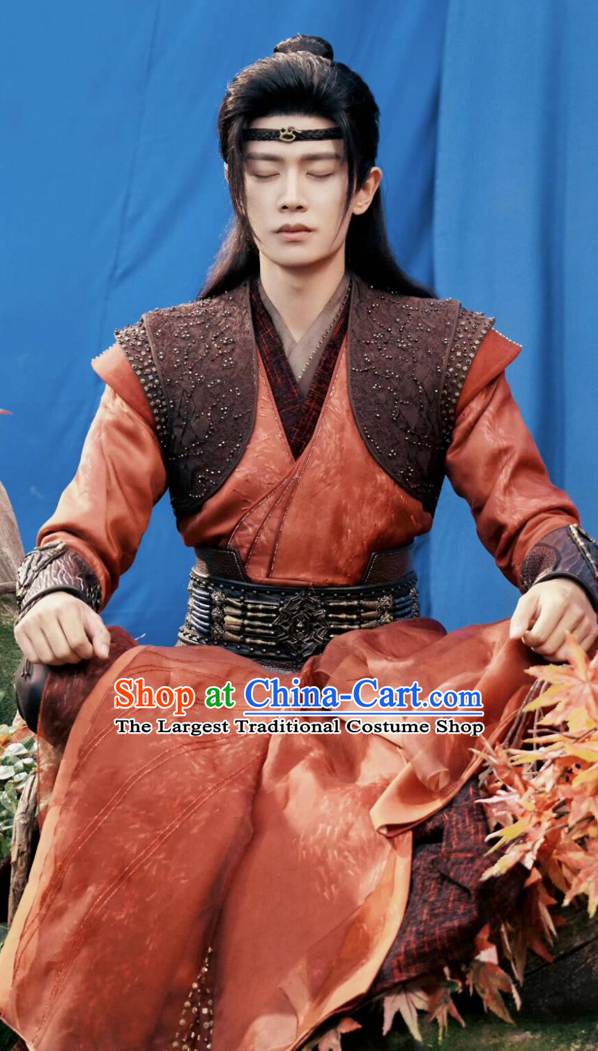 Traditional Chinese Hanfu TV Series Drama Burning Flames Young Hero Wu Geng Costume Ancient China Swordsman Clothing