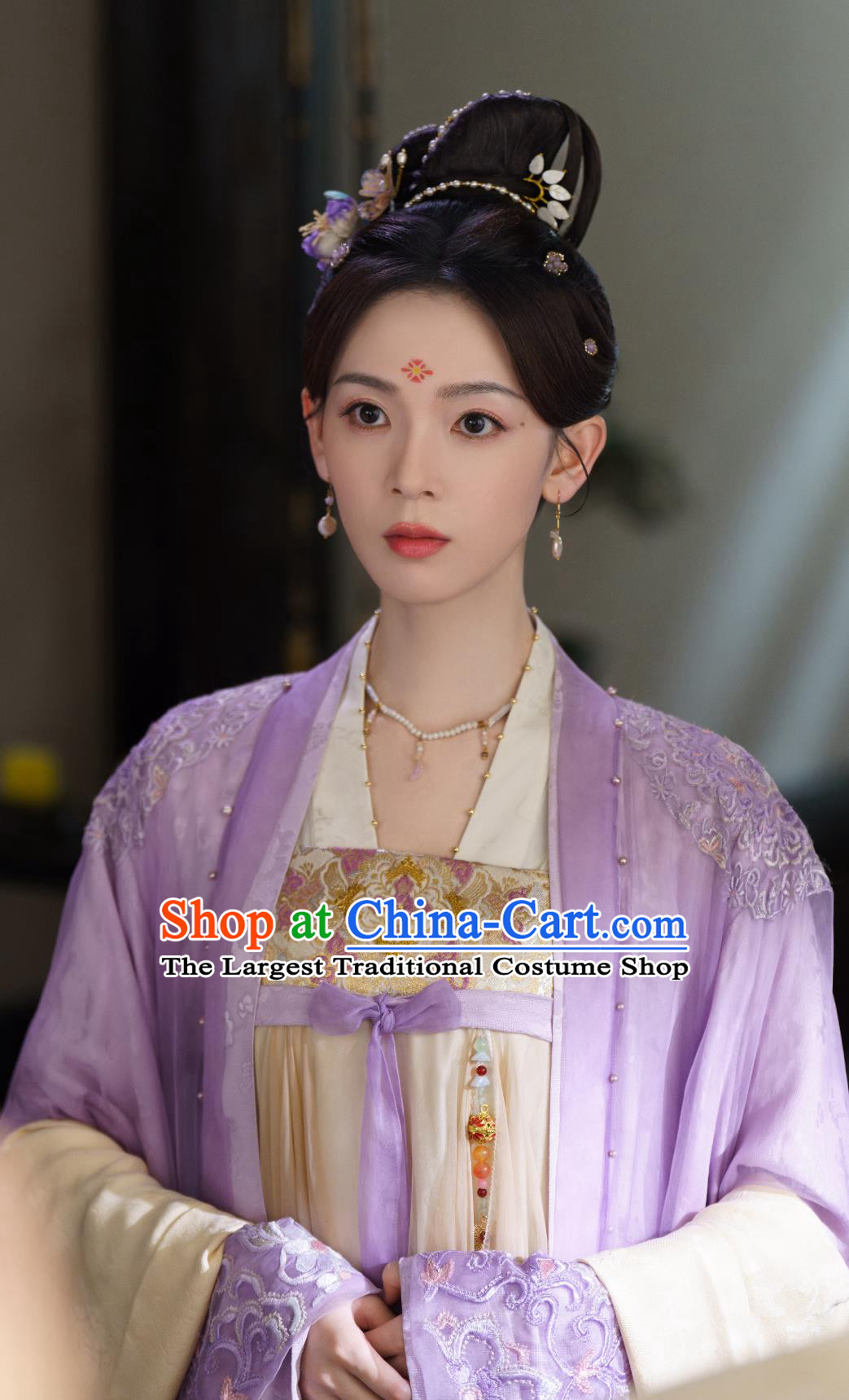 Ancient China Court Lady Clothing Traditional Chinese Tang Dynasty Hanfu Dress TV Series Drama Follow Your Heart Princess Jiang Suo Luo Costume