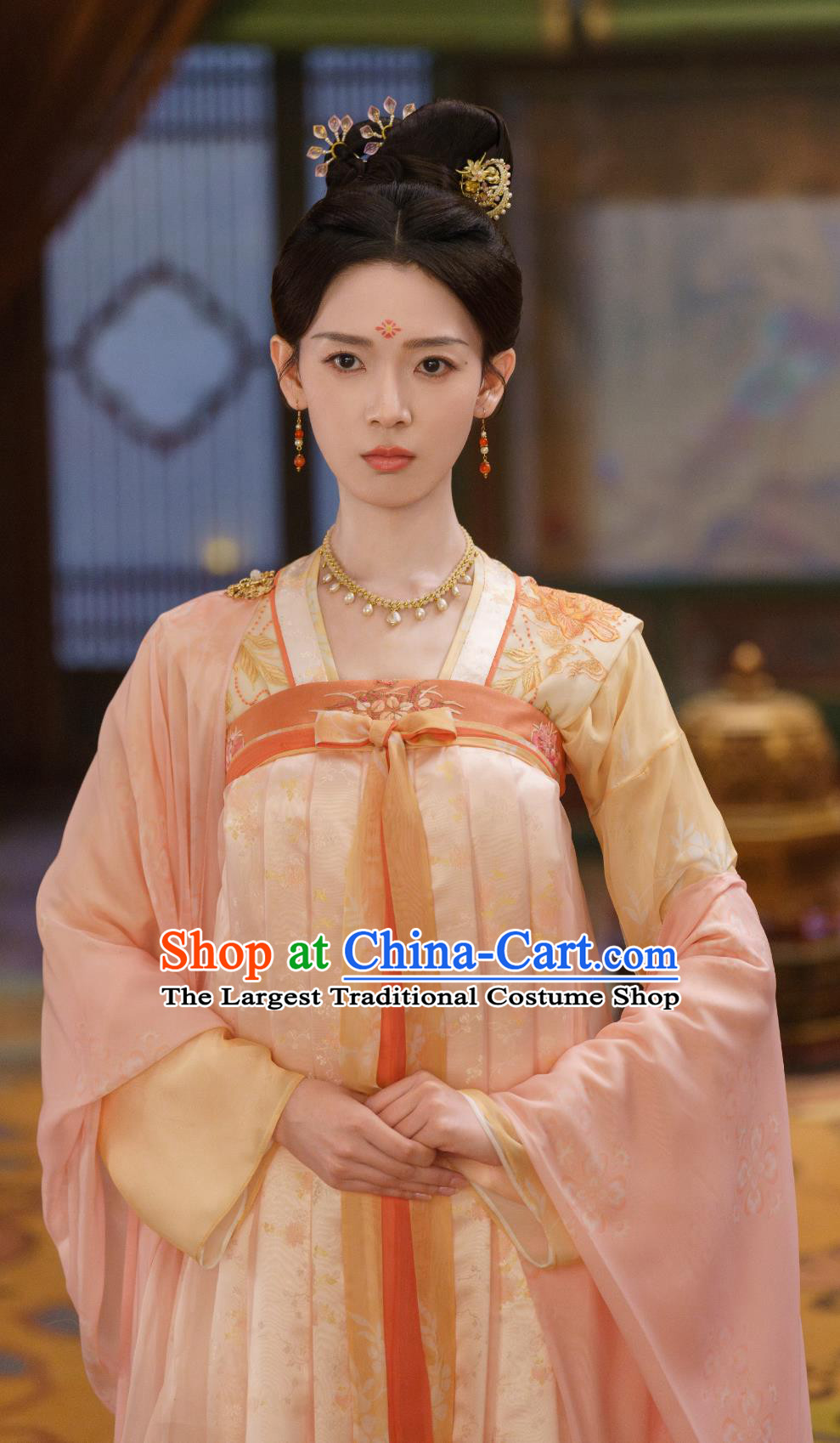 Traditional Chinese Tang Dynasty Court Woman Hanfu Dress TV Series Drama Follow Your Heart Jiang Suo Luo Costume Ancient China Princess Clothing