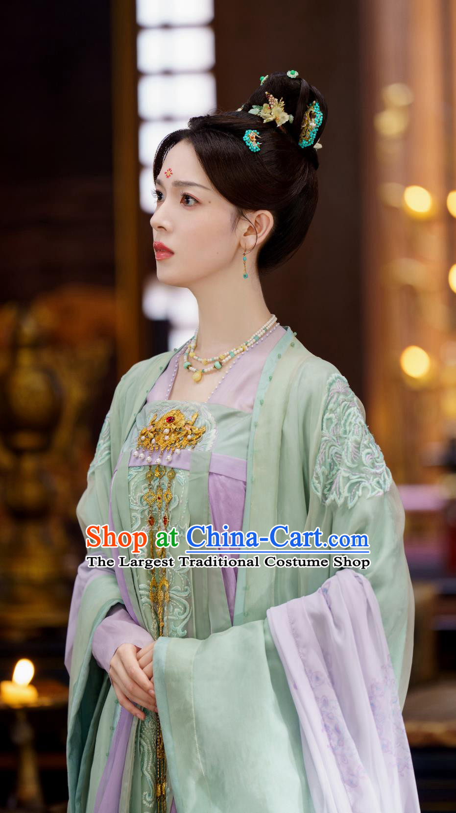 Traditional Chinese Tang Dynasty Princess Hanfu Dress TV Series Drama Follow Your Heart Jiang Suo Luo Costume Ancient China Court Woman Clothing