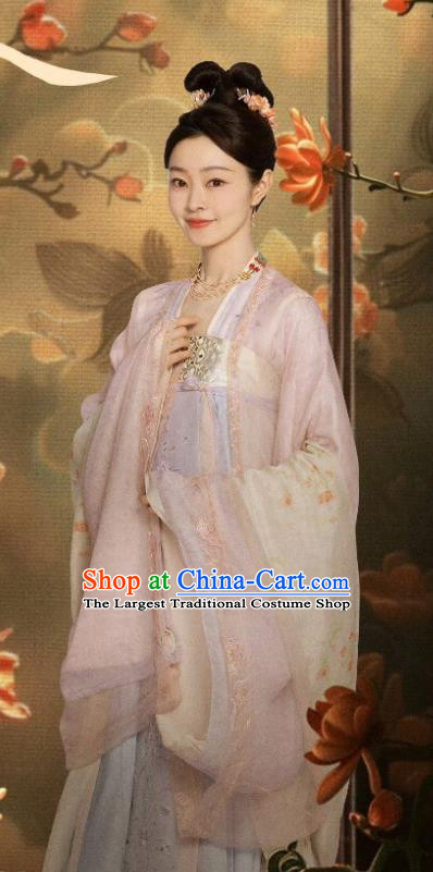 TV Series Drama Follow Your Heart Yan Nan Xing Costume Ancient China Court Lady Clothing Traditional Chinese Tang Dynasty Princess Hanfu Dress