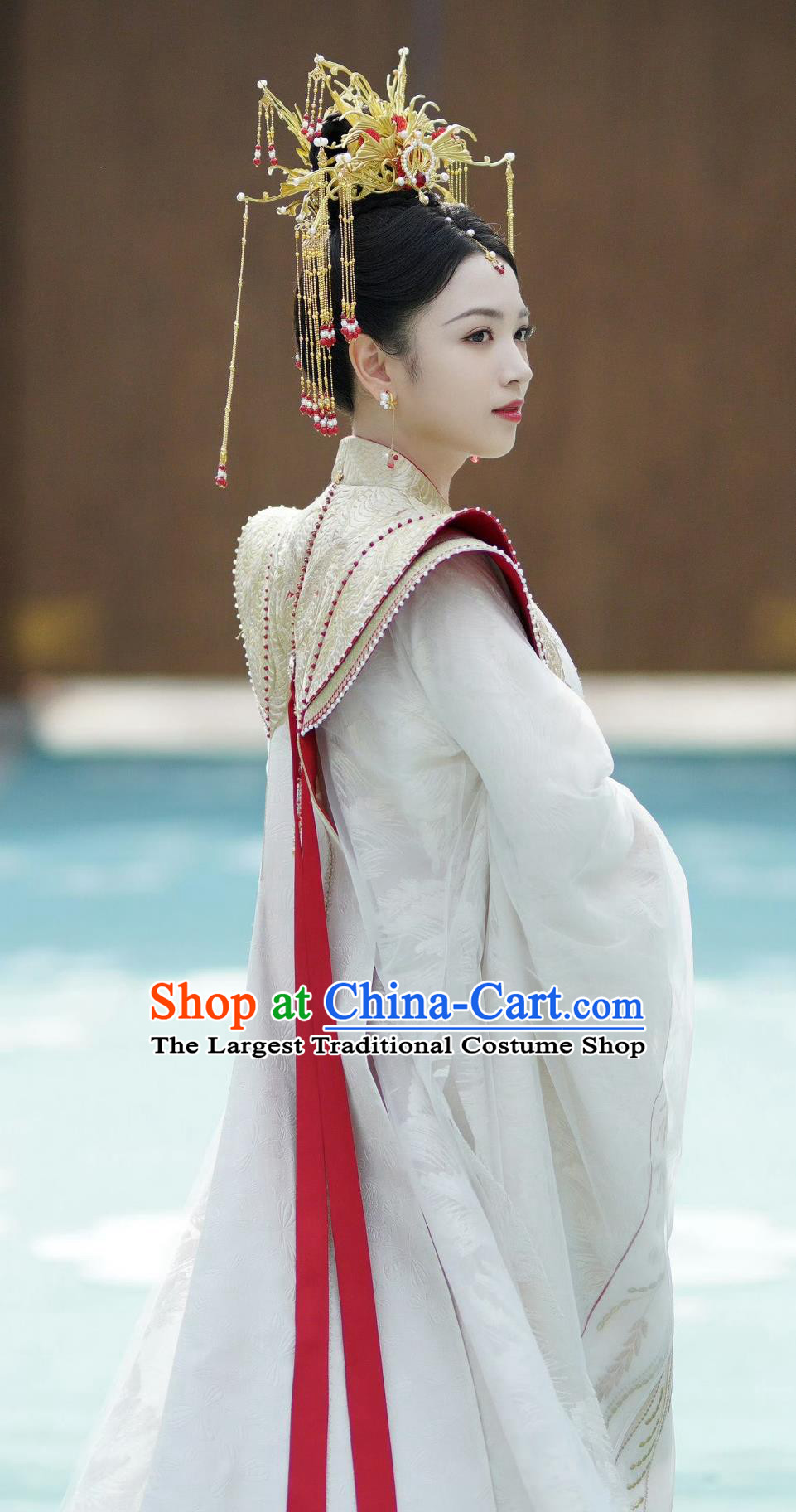 Ancient China Royal Queen Clothing Traditional Chinese Court Hanfu Dress TV Series Drama Lost You Forever Empress Haoling Yi A Nian Costume