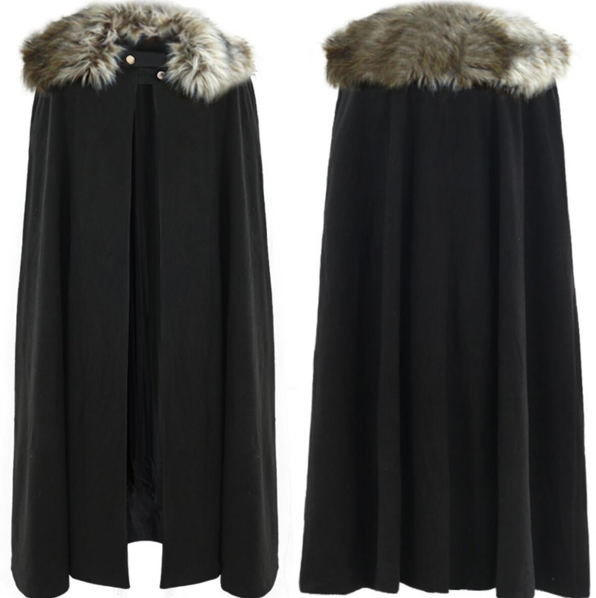 Handmade Woolen Cape Gothic Cloak Winter Costume