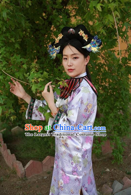 Chinese Qing Dynasty Empress Costume Ancient China Manchu Woman Clothing Story of Yanxi Palace Court Lady Dress