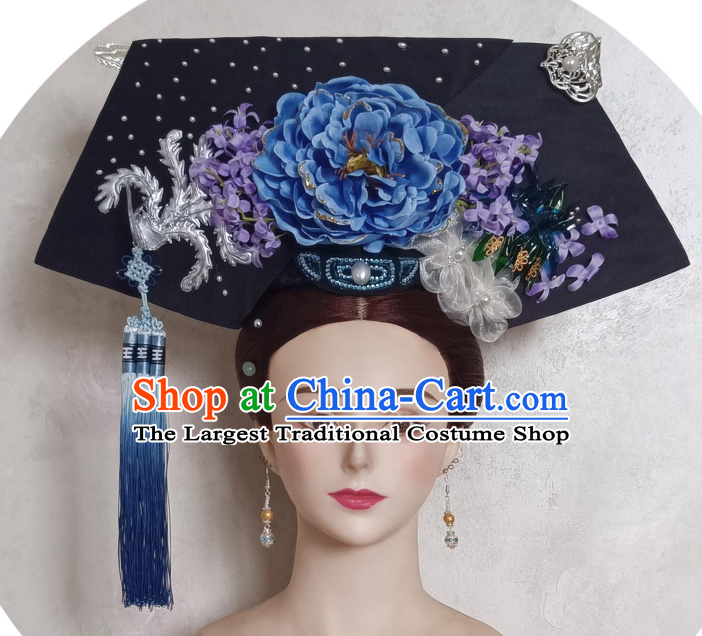 China Qing Dynasty Empress Hat Traditional Chinese Court Headdress TV Series Empresses in the Palace Imperial Concubine Jing Headgear