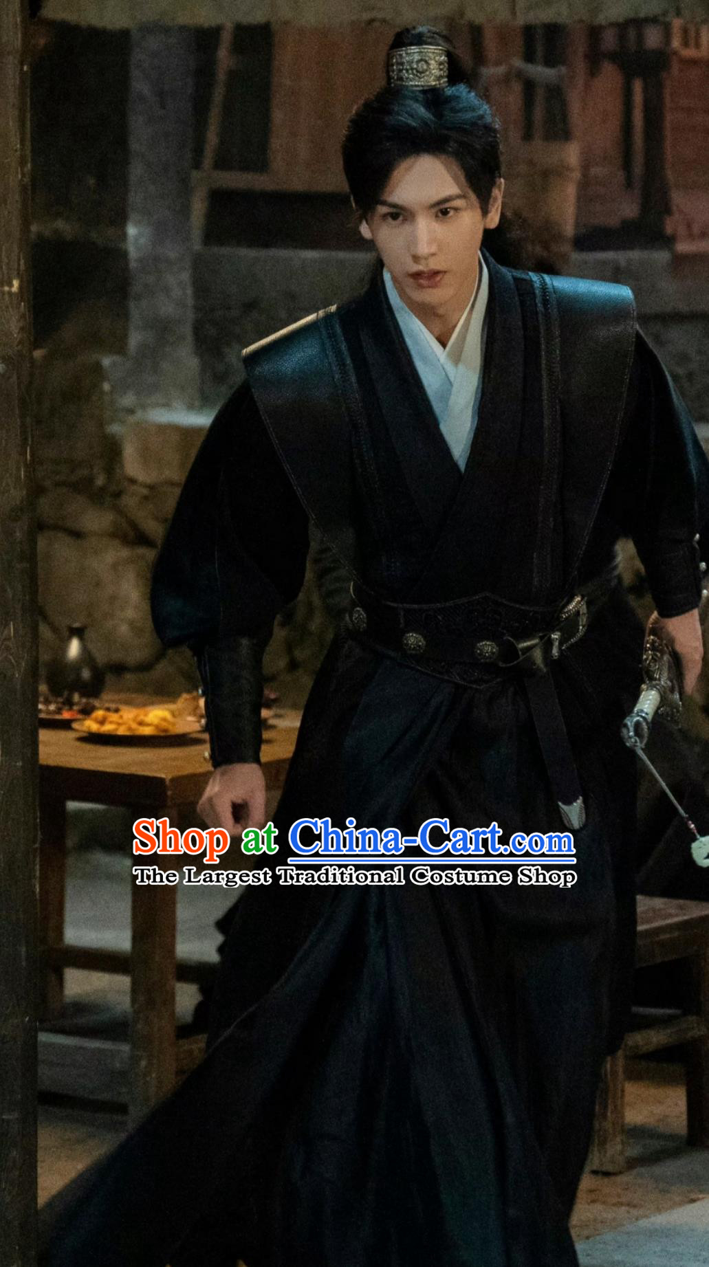 Ancient China Young Hero Clothing Traditional Chinese Wuxia Drama Hanfu TV Series Tiger and Crane Demon Bender Qi Xiao Xuan Costume