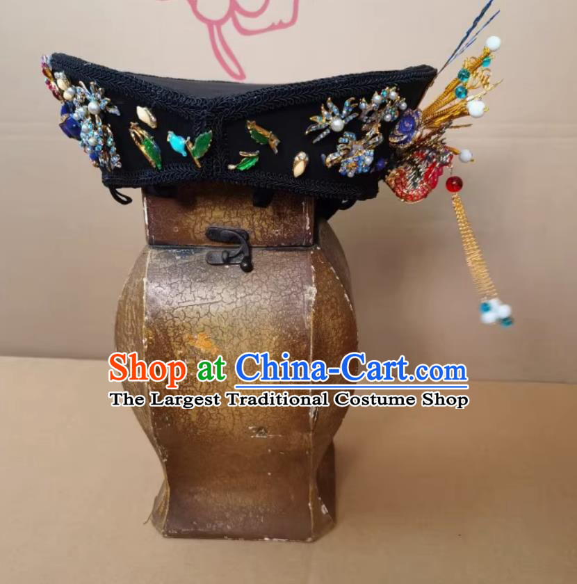 TV Series Ruyi Royal Love in the Palace Qing Dynasty Empress Headwear Chinese Traditional Hanfu Headdress Ancient China Court Woman Hat
