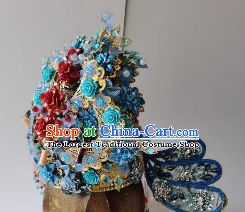 Ancient China Court Woman Phoenix Coronet TV Series Serenade of Peaceful Joy Song Dynasty Empress Headwear Chinese Traditional Hanfu Headdress