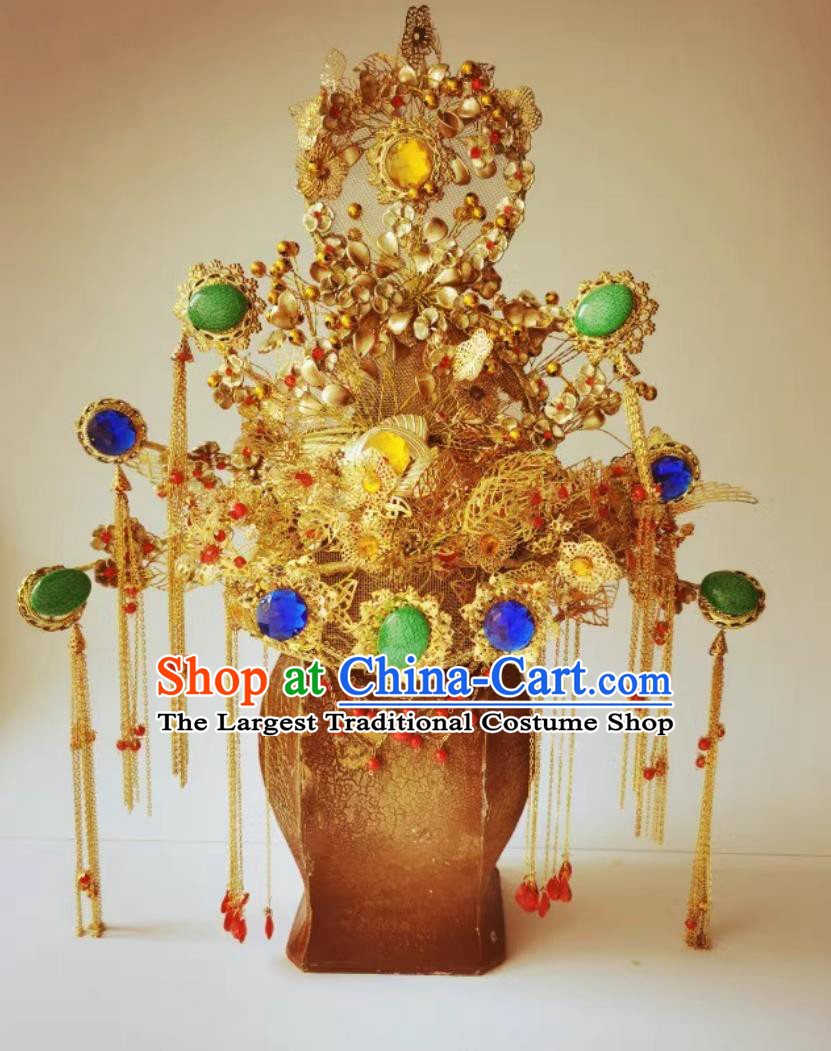 Chinese Traditional Hanfu Wedding Hair Accessories Ancient China Court Woman Phoenix Coronet Handmade Tang Dynasty Empress Headwear