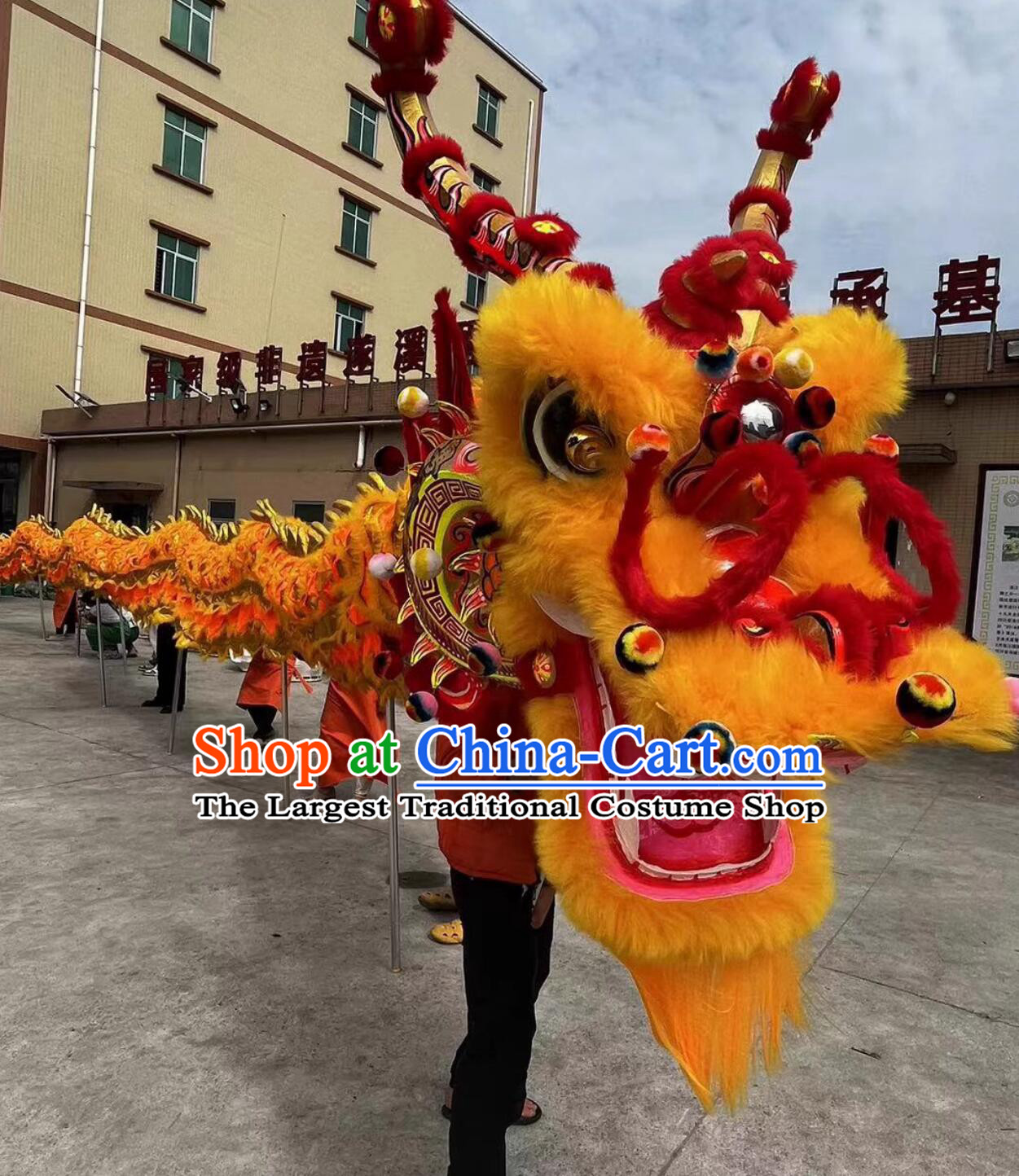 Chinese New Year Parade Dragon Dance Costume Celebration Giant Dragon Handmade Traditional Dragon Dancing Props