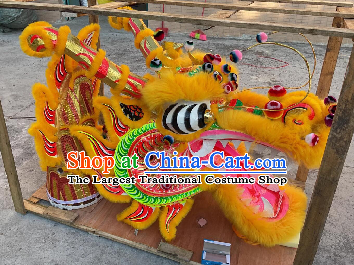 Chinese New Year Parade Dragon Dance Costume Celebration Giant Dragon Handmade Traditional Dragon Dancing Props