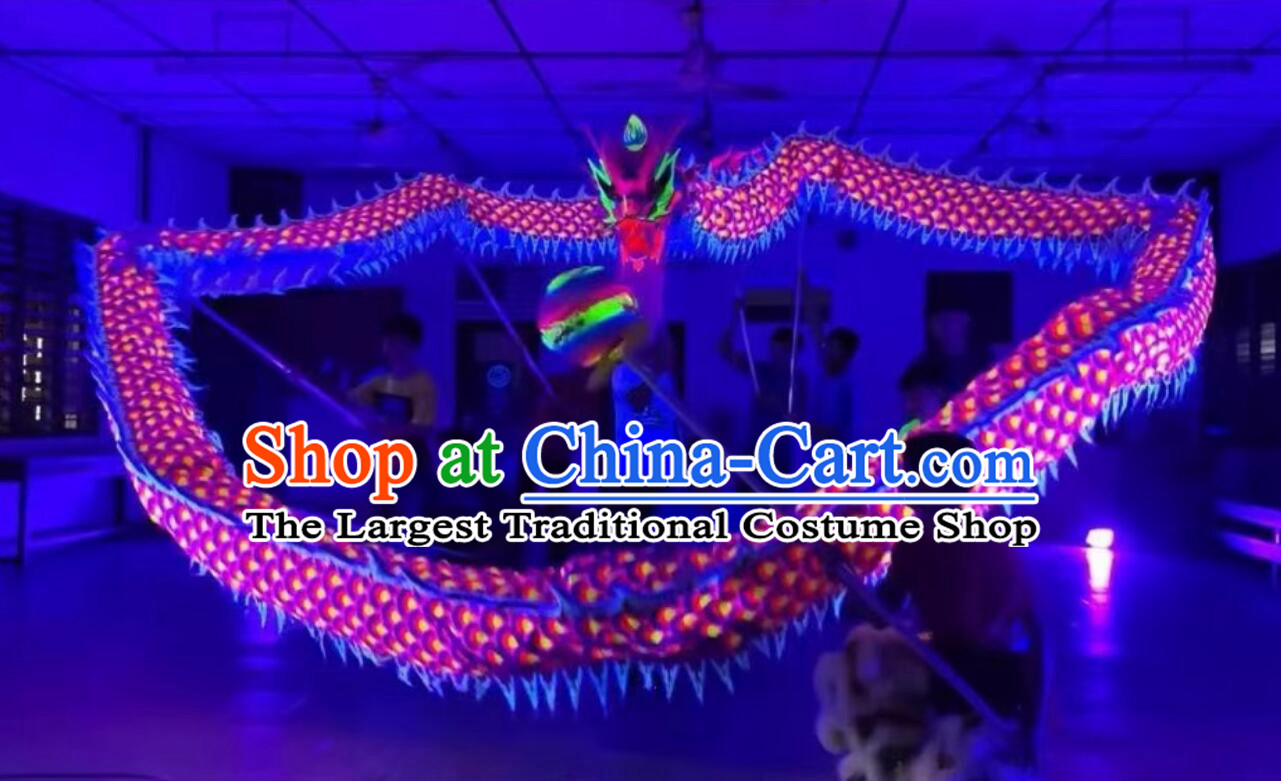 Handmade Traditional Dragon Dancing Props Chinese New Year Parade Dragon Dance Costume Competition Dragon Dance Equipment