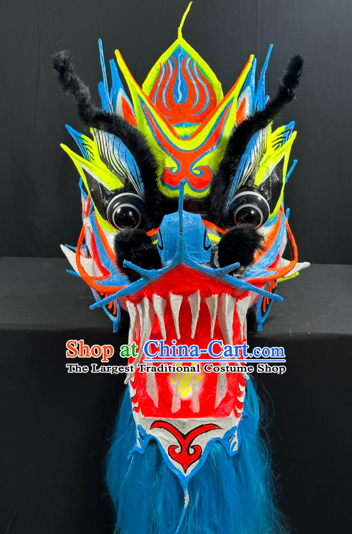 Handmade Traditional Dragon Dancing Props Chinese New Year Parade Dragon Dance Costume Competition Dragon Dance Equipment