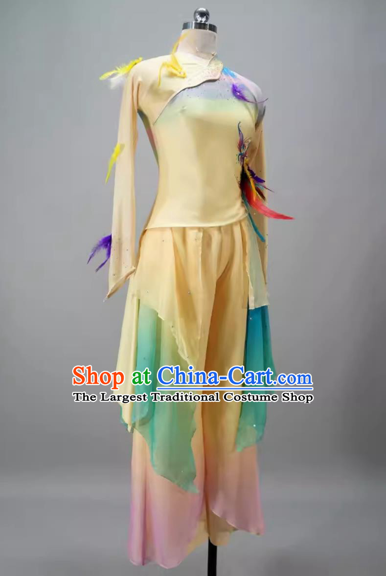Chinese Classical Dance Clothing Dance Competition Dress Renewal and Joy of Spring Women Group Dance Costume