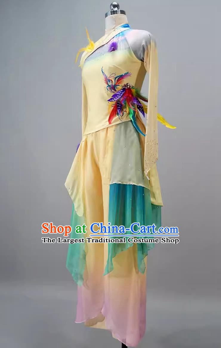 Chinese Classical Dance Clothing Dance Competition Dress Renewal and Joy of Spring Women Group Dance Costume