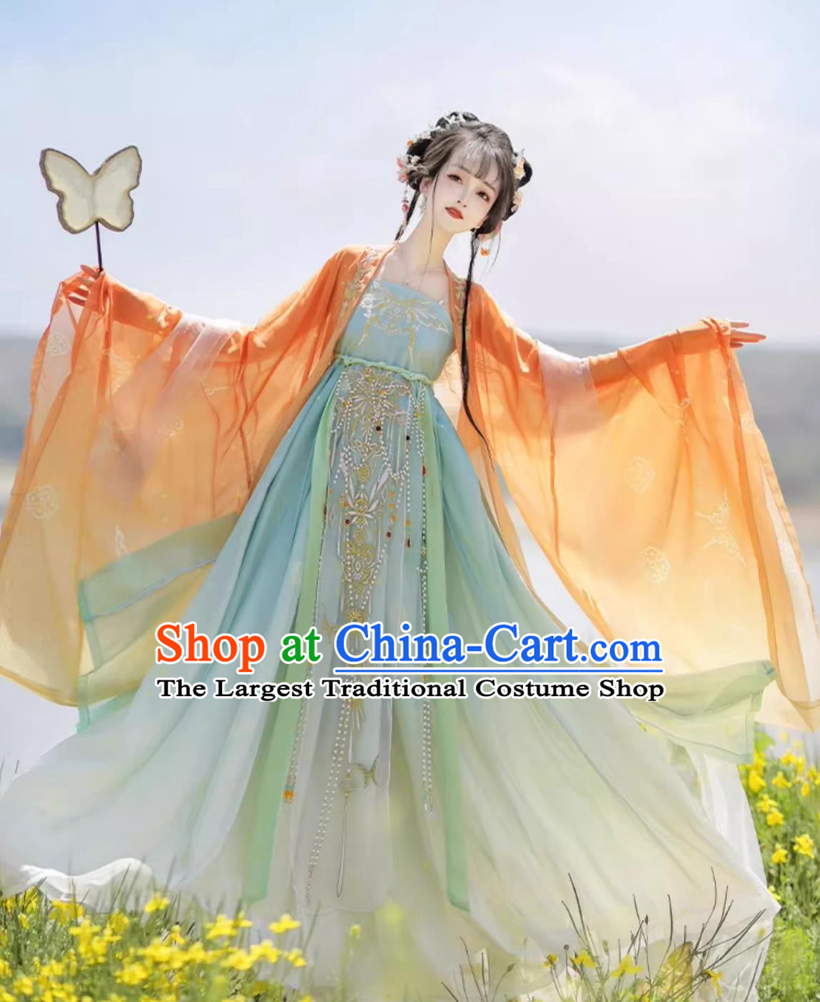 Traditional Chinese Hanfu Dress Ancient China Royal Princess Costume Tang Dynasty Court Woman Clothing
