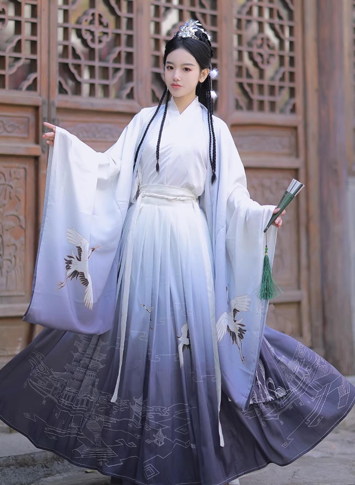 Traditional Chinese Hanfu Ancient China Swordsman Costume Jin Dynasty Clothing