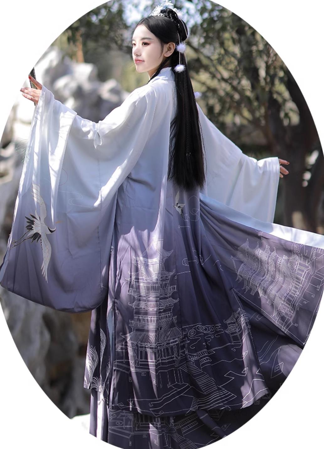 Traditional Chinese Hanfu Ancient China Swordsman Costume Jin Dynasty Clothing