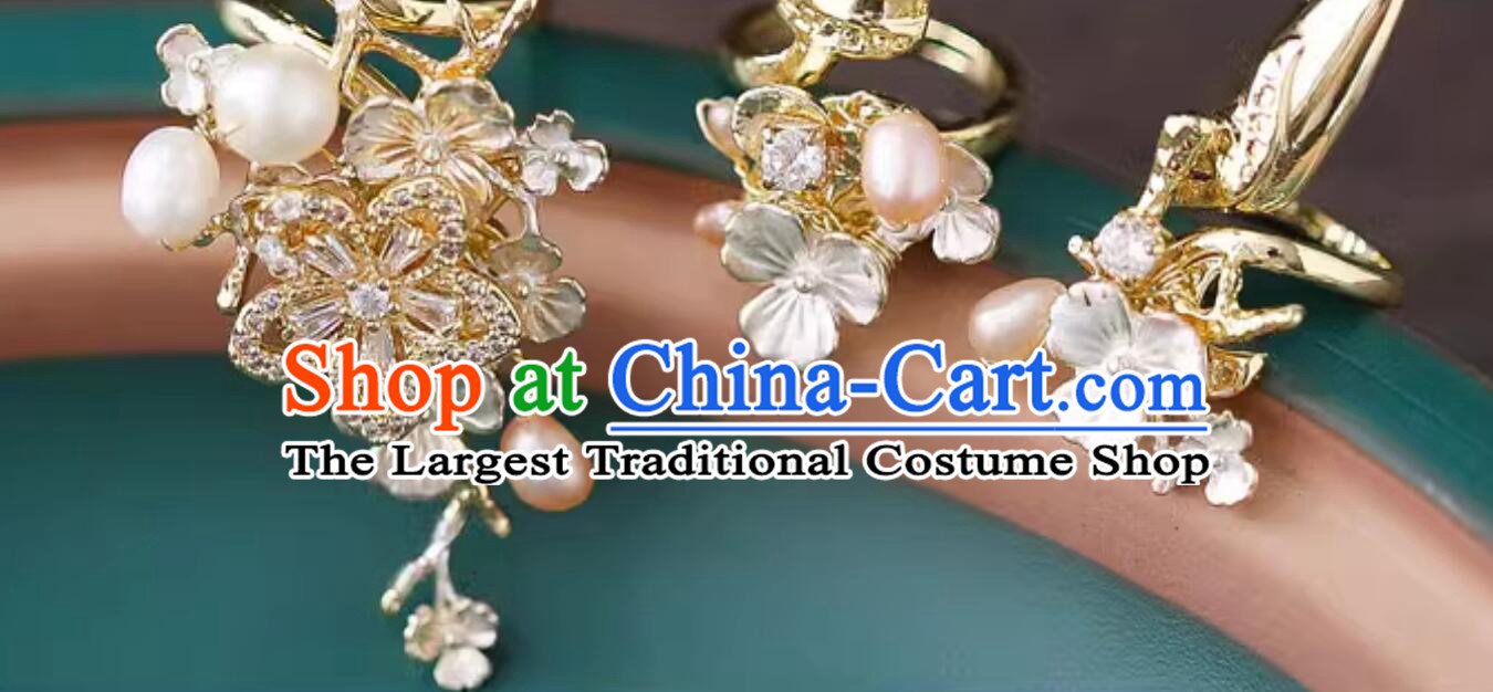 Handmade Wedding Fingernail Accessories Traditional Chinese Golden Nail Wraps for Women