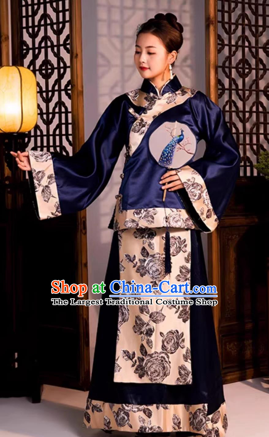 Chinese Traditional Dress Late Qing Dynasty Woman Clothing Ancient China Young Mistress Costume