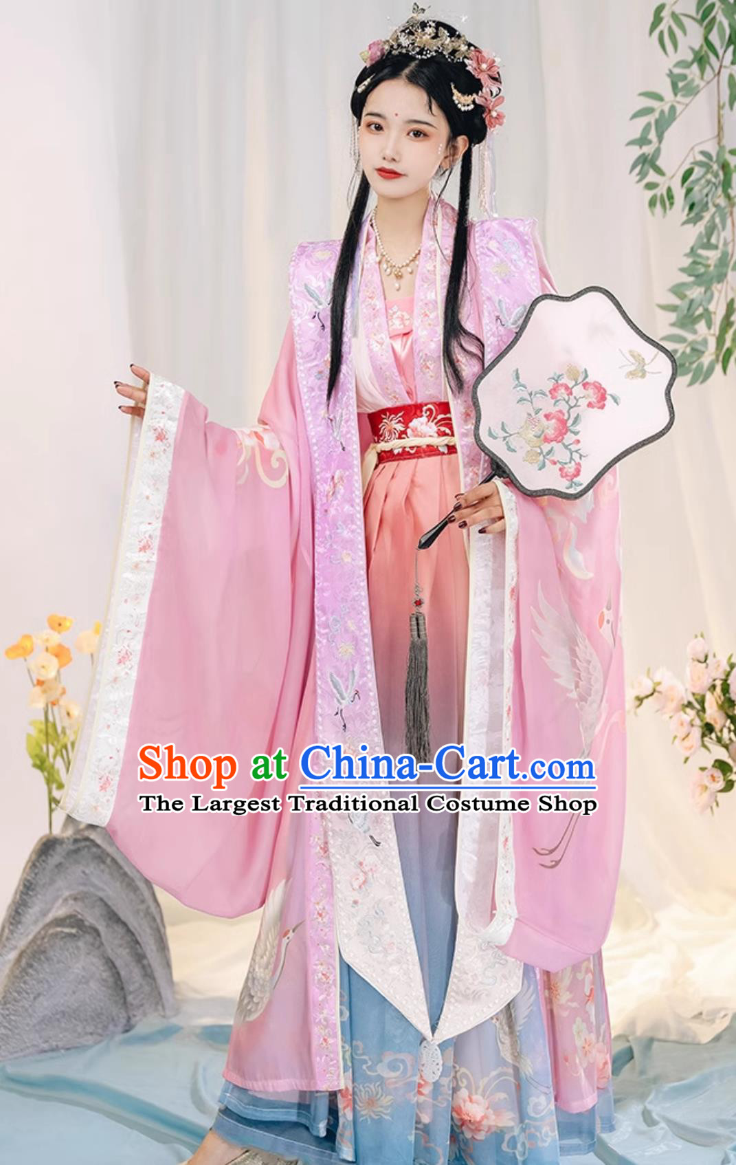 Chinese Traditional Hanfu Dress Xia Pei Song Dynasty Court Woman Clothing Ancient China Princess Costume Complete Set