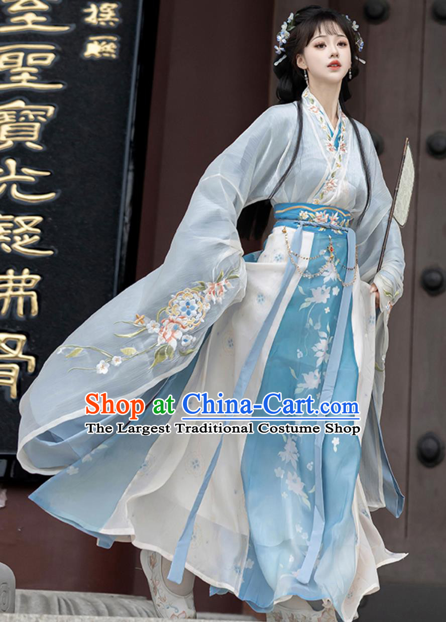 Ancient China Princess Costume Traditional Hanfu Dress Chinese Jin Dynasty Court Woman Clothing