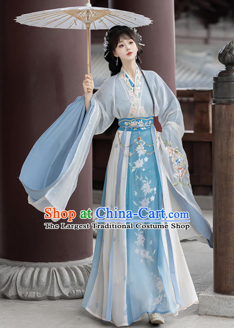 Ancient China Princess Costume Traditional Hanfu Dress Chinese Jin Dynasty Court Woman Clothing