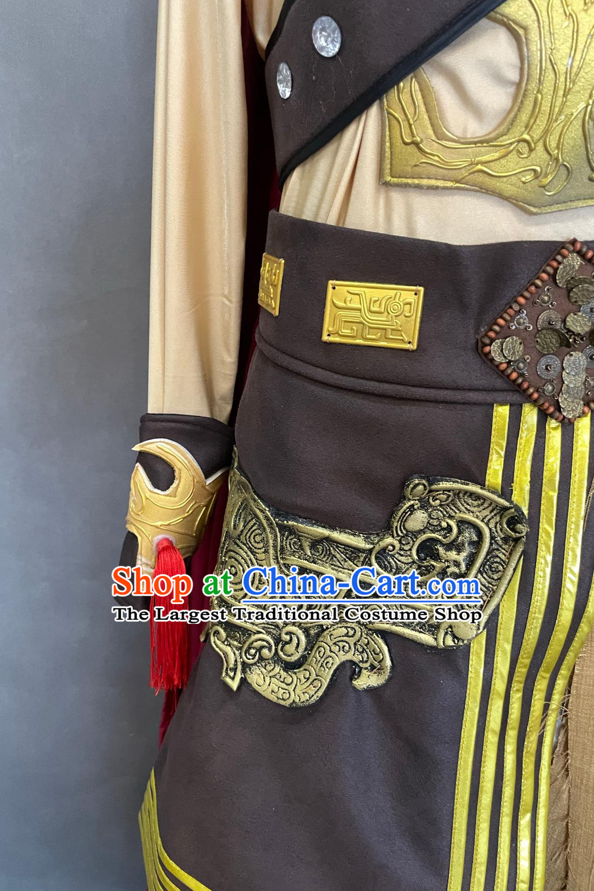 Chinese Ancient Time Tribal Chief Costume Priest Clothing China Drama Dance Garment