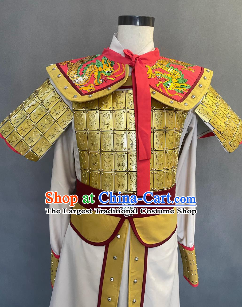 Chinese Tang Dynasty Soldier Costume Ancient China General Armour Clothing Traditional Monkey King Sun Wukong Armor