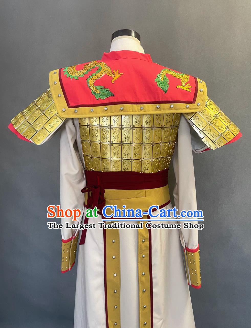 Chinese Tang Dynasty Soldier Costume Ancient China General Armour Clothing Traditional Monkey King Sun Wukong Armor