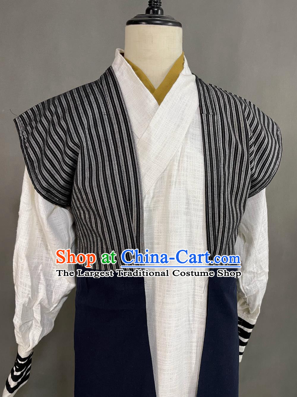 Chinese Song Dynasty Hero Costume Ancient China Warrior Clothing Traditional TV Drama The Demi Gods Semi Devils Qiao Feng Outfit