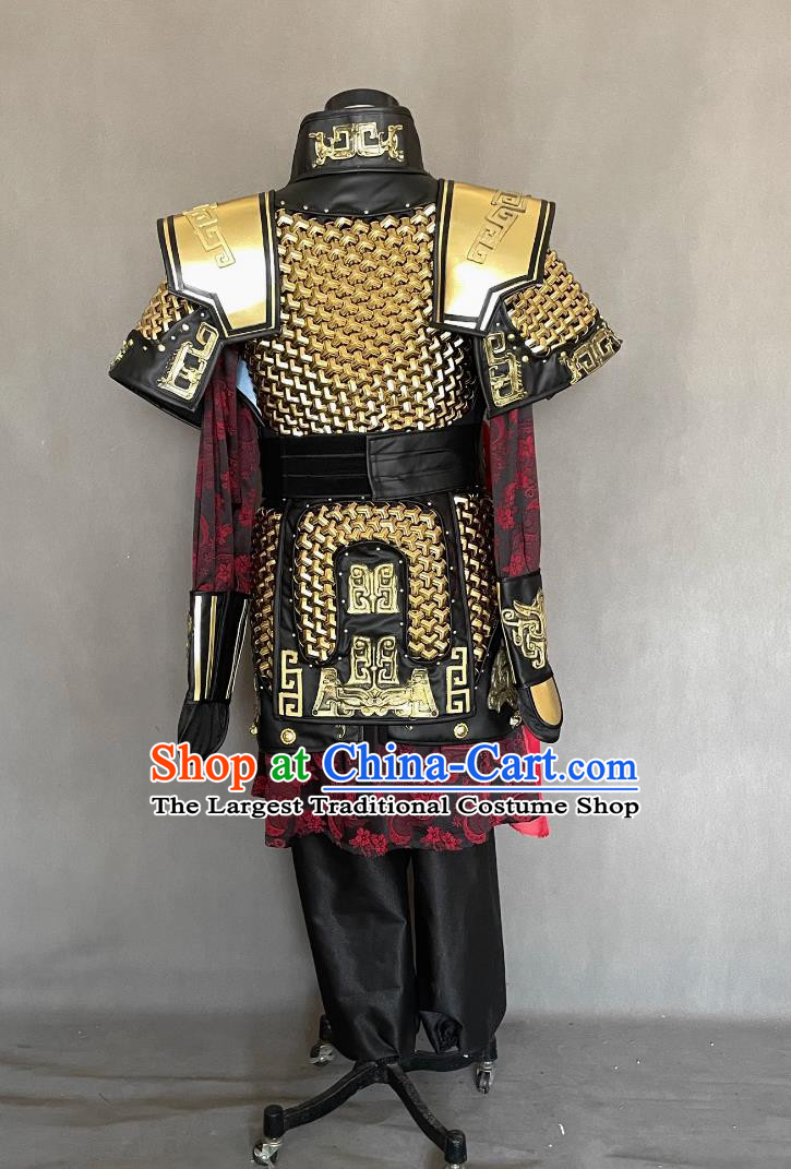 Chinese Han Dynasty Hero Costume Ancient China General Clothing Traditional TV Drama Romantic of Three Kingdoms Lv Bu Armor