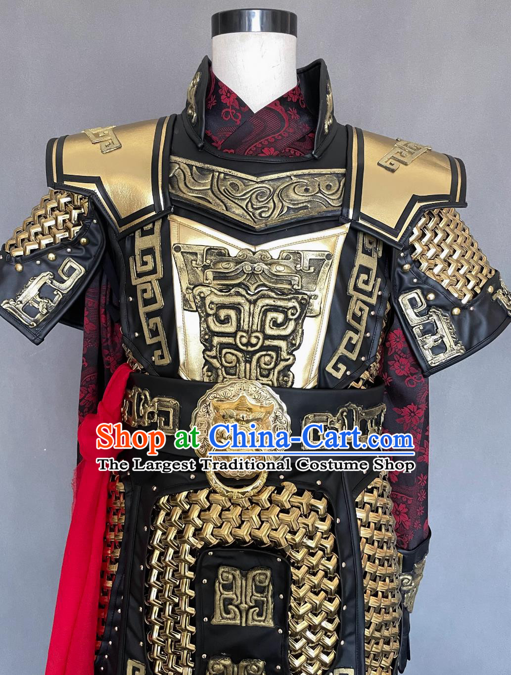 Chinese Han Dynasty Hero Costume Ancient China General Clothing Traditional TV Drama Romantic of Three Kingdoms Lv Bu Armor