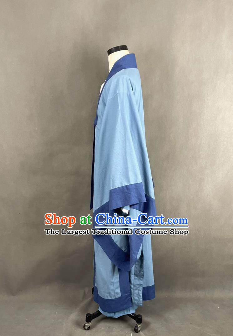Traditional Chinese Ming Dynasty Hanfu Philosopher Wang Yang Ming Costume Ancient China Scholar Clothing