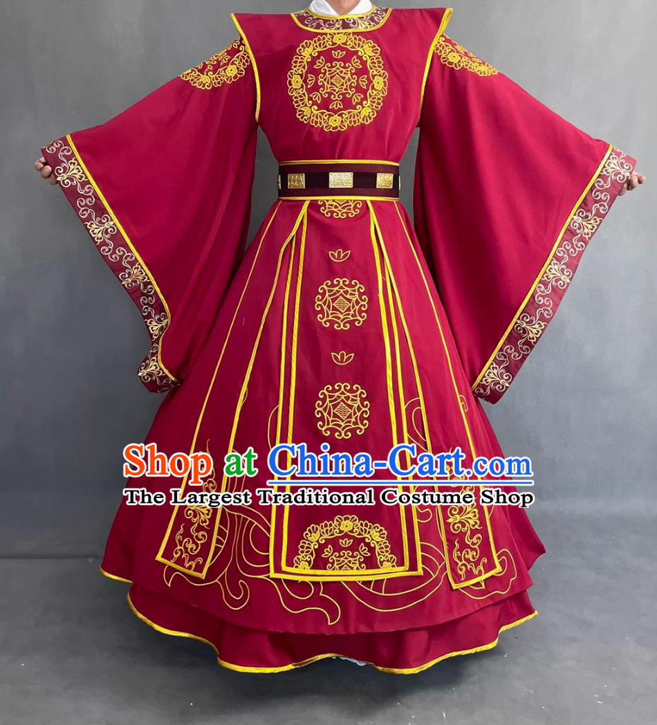 Traditional Chinese Tang Dynasty Hanfu Official Fang Xuan Ling Costume Ancient China Prime Minister Clothing