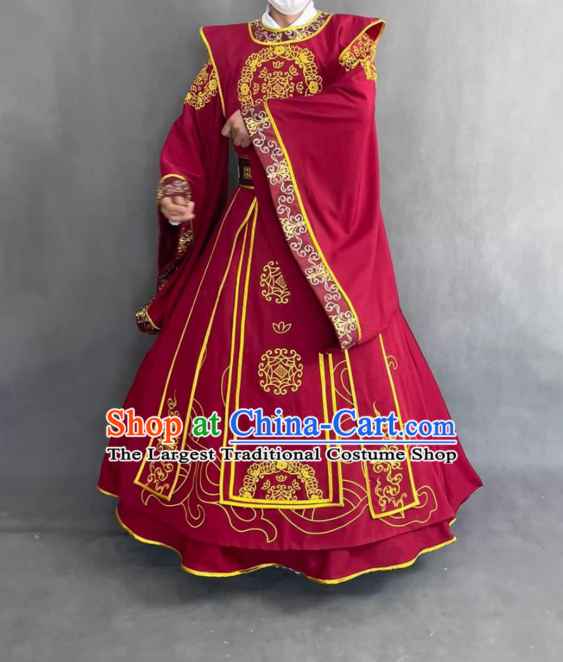 Traditional Chinese Tang Dynasty Hanfu Official Fang Xuan Ling Costume Ancient China Prime Minister Clothing