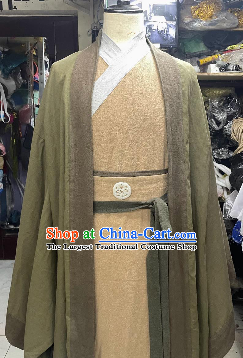 Chinese Tang Dynasty Costume Ancient China Medical Scientist Sun Si Miao Clothing Traditional Male Hanfu