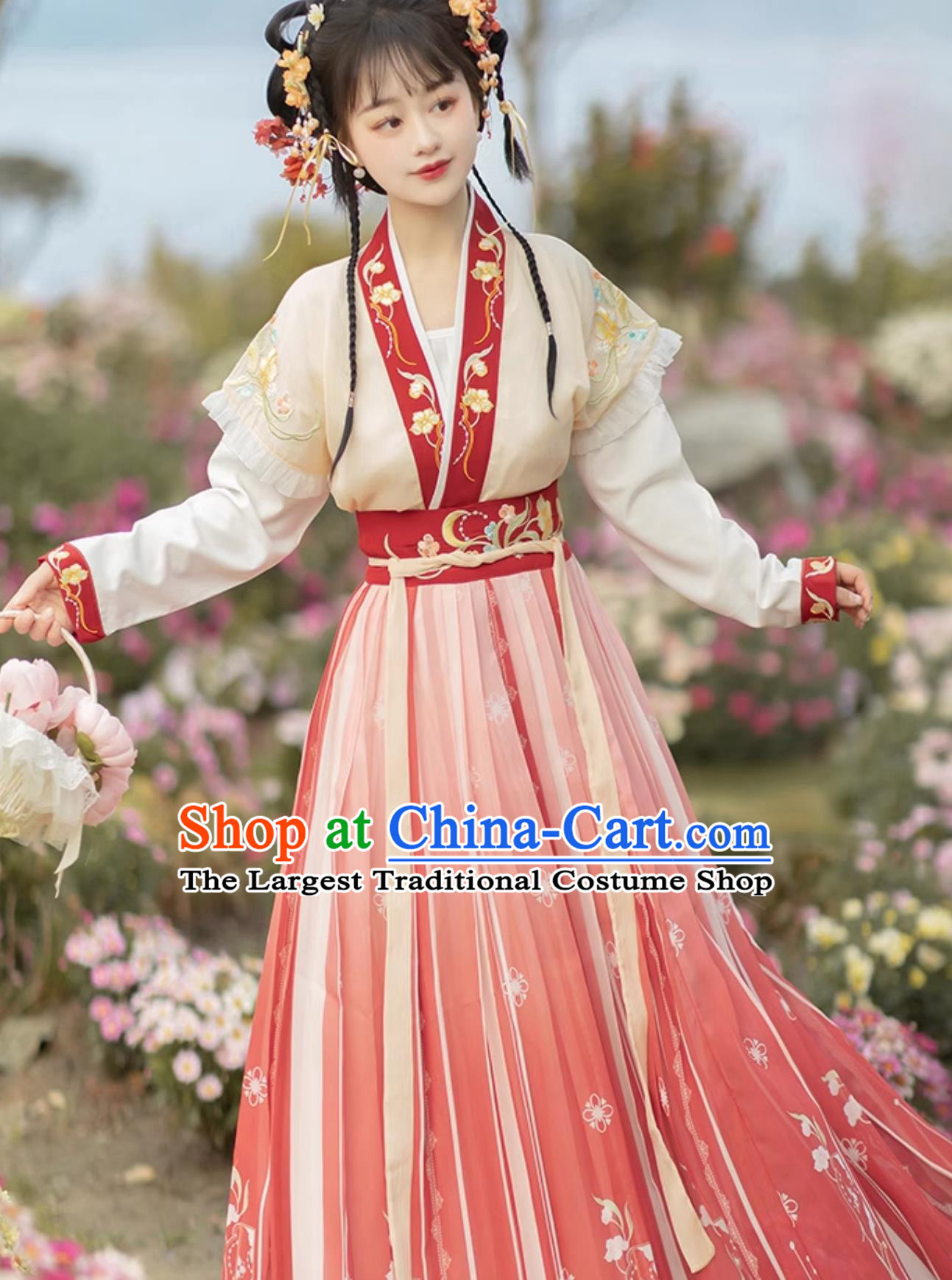 Chinese Traditional Female Hanfu Dress Tang Dynasty Young Lady Clothing Ancient China Court Princess Costume