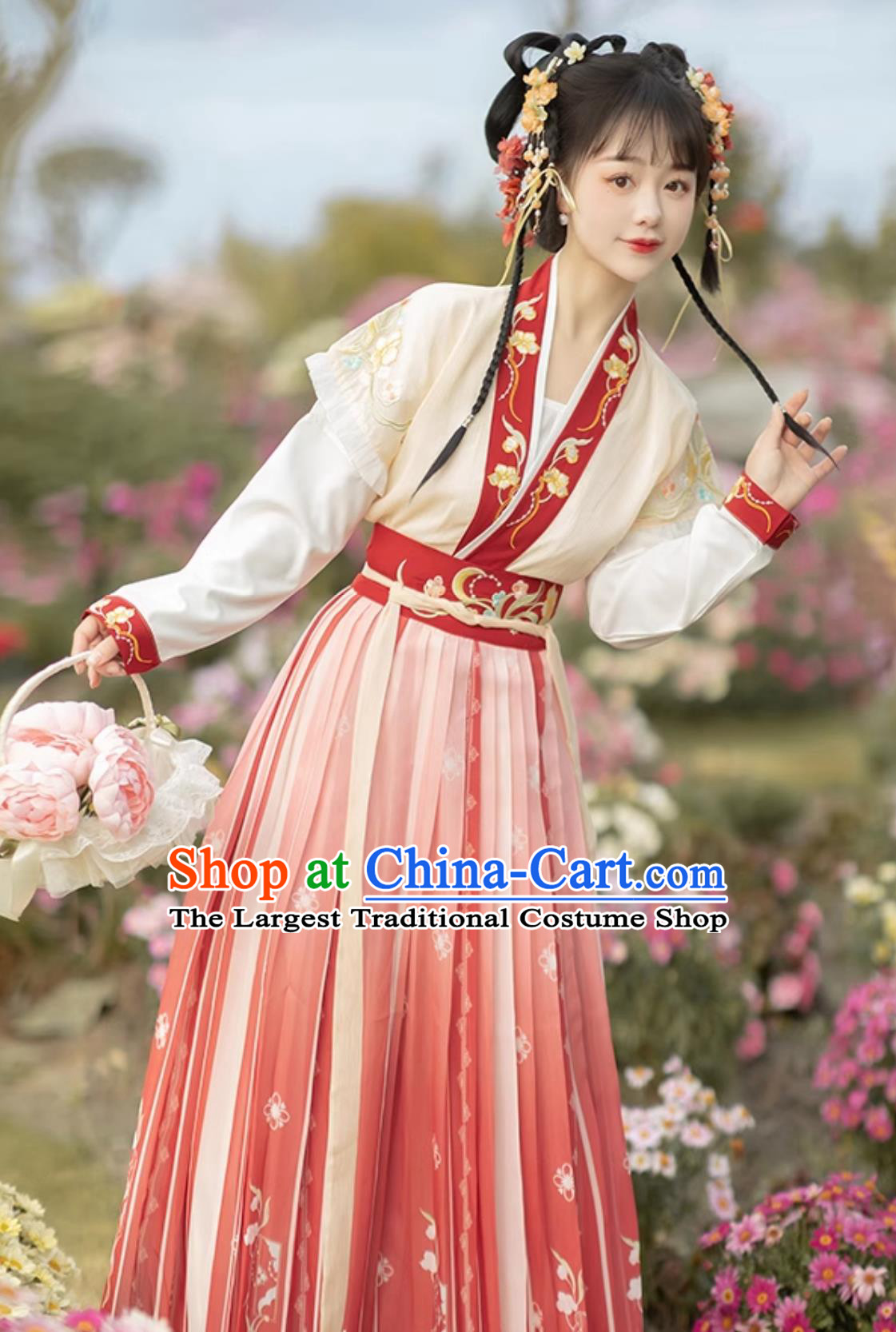 Chinese Traditional Female Hanfu Dress Tang Dynasty Young Lady Clothing Ancient China Court Princess Costume